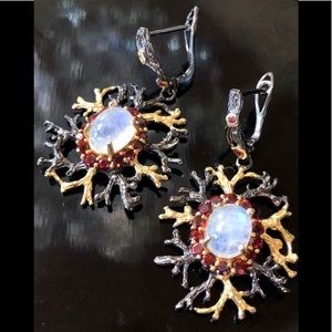 Enchanting Genuine Moonstone Earrings